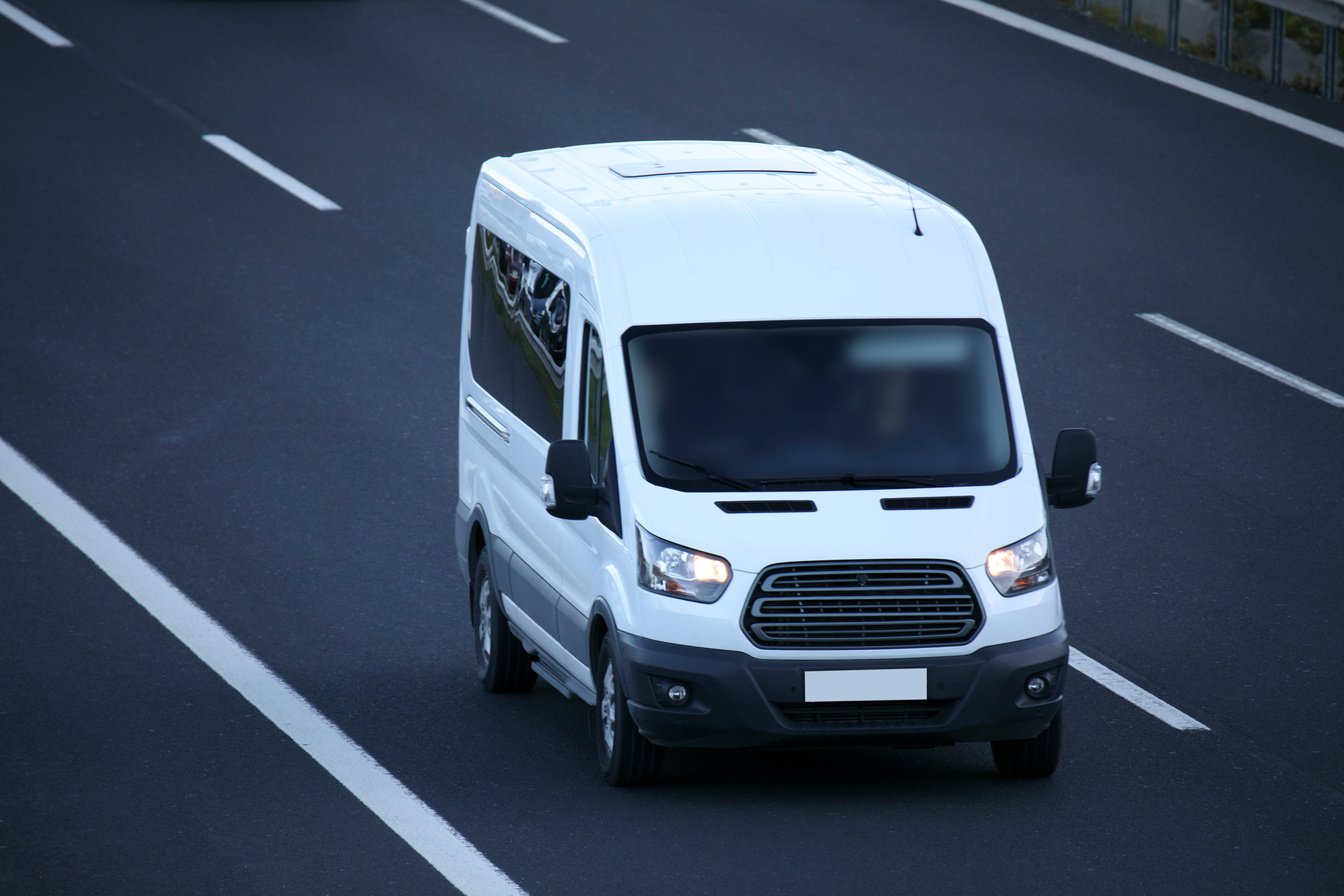 White Van On The Highway